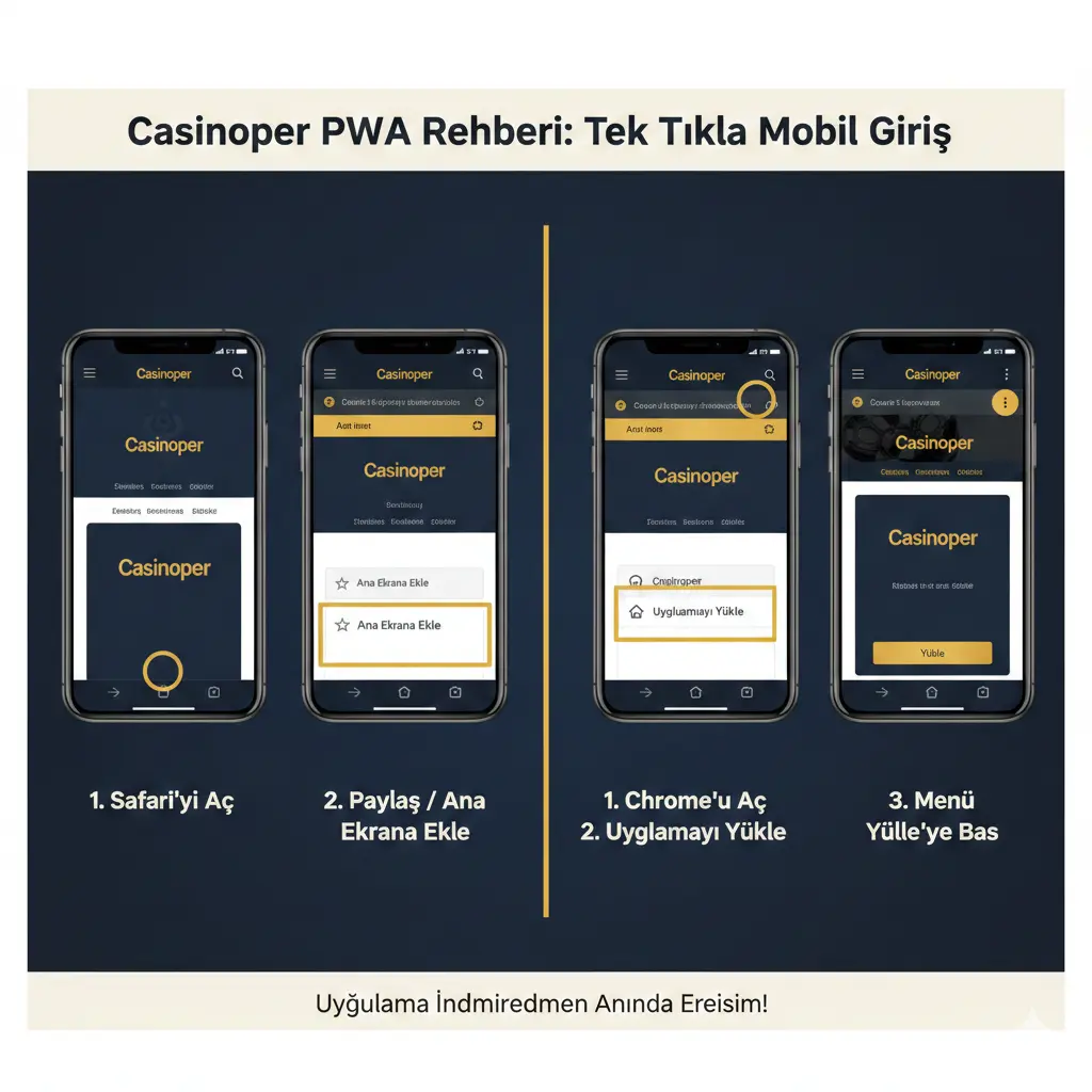 casinoper pwa kurulum adimlari ios android